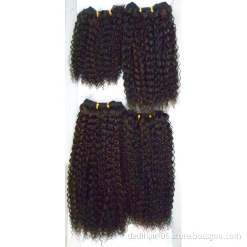 Hot sale Adorable synthetic hair extensions quattro bebe curl 4pcs,small curly heat resistant fiber synthetic hair packing